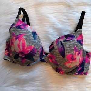 VS Pink Tropical Floral Lightly Lined T-Shirt Bra